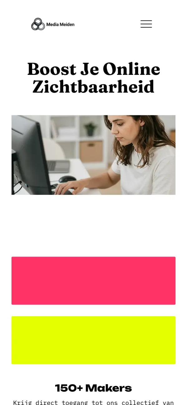 Website van Media Meiden